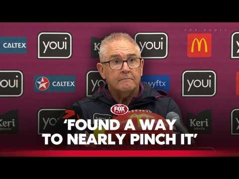 Fagan proud of Lions fight back in 'frustrating' upset loss to Dees 😤 | Brisbane Press Conference