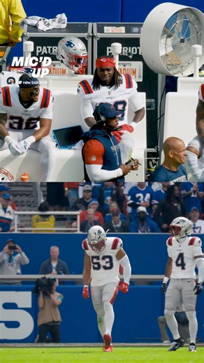 Mondre knows Elliss brings the pain 😳 #micdup #patriots #nfl #shorts