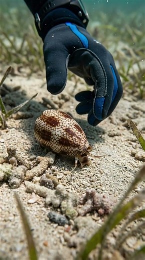 This Beautiful Snail Can Kill You 😨🐚 #animalfacts #facts #animalintelligence #shorts #conesnail