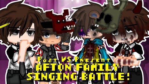 Afton Family Singing Battle -- Past VS Present || Gacha FNaF