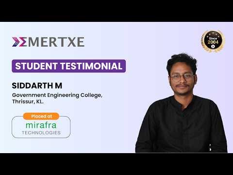 Best Courses for Embedded Systems | Siddarth M Journey to Mirafra Technologies