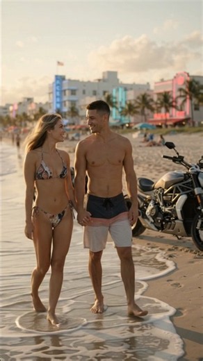 Miami South Beach Magic: Golden Hour Couple Goals