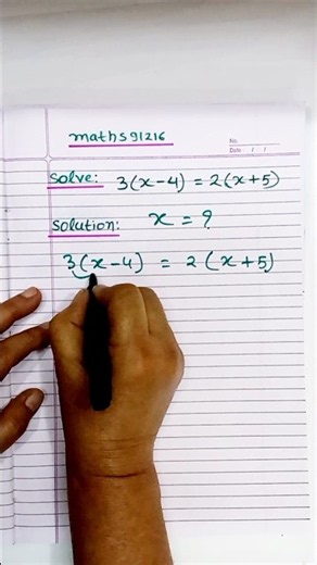 Solve Linear Equations Step By Step