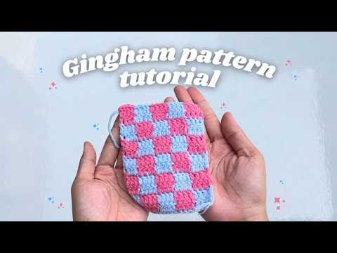 EASY Gingham Pattern Tutorial♟️🧶