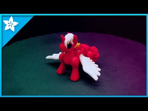 2026 Year of the Horse: Flexi Unicorn #3dprinting #timelapse #adafruit