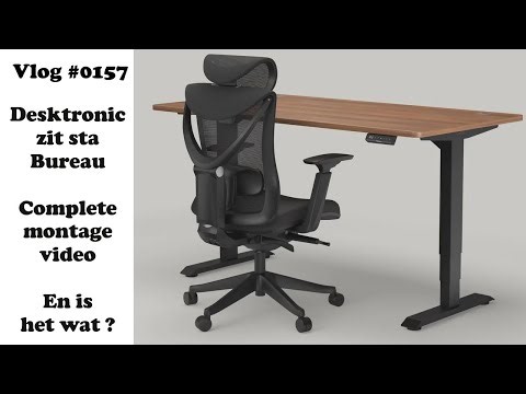 Desktronic zit sta bureau complete montage #0157