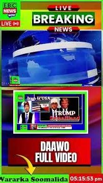 Madaxweynaha Somaliland Oo Soo Hadlay #somaliland #iran #trump