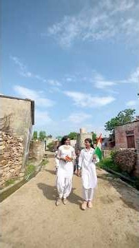 Daughters of the nation hoisted the Tricolor across the village for August 15 🇮🇳 #15august #trend...