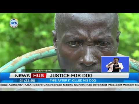 Siaya man confronts authorities with a python that killed his dog