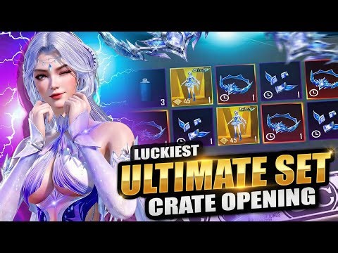 😍 BGMI NEW CUTE ULTIMATE SET CRATE OPENING l GLACIER KAR98K AND WINTERGLOW SYLPH SET CRATE OPENING