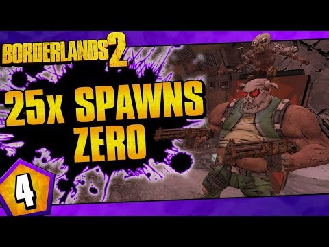 Borderlands 2 | 25x Spawns Zer0 Challenge Run | Day #4