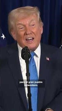 Trump anuncia transición en Venezuela: “Nosotros vamos a gobernar ese país”