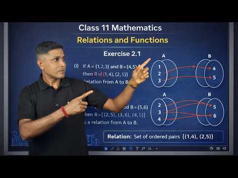 Maths Class 11th Relation and Functions Exercise 2.1