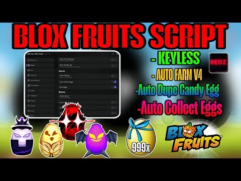 [☠️🥚] Redz Hub Script 🔥 Auto Collect Eggs + Candy Egg Farm (NO KEY) | Blox Fruits [🎉]