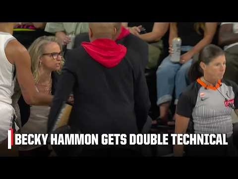 Becky Hammon ejected after arguing no-call from refs | WNBA on ESPN