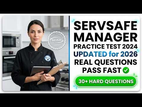 Pass ServSafe Manager Exam 2026 - Real Practice Test Questions and Answers Study Guide