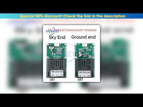 Must Buy Sky/Ground TTL Optical Transceiver Module DC 5.5-26V FC RX/TX/AV/VCC/GND Interface for Dro