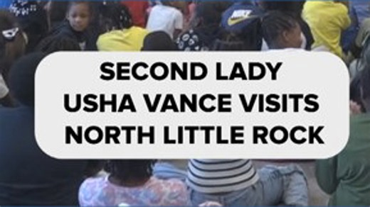Second Lady Usha Vance visits Arkansas school