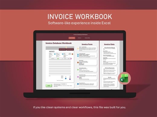 Excel Invoice Generator With Database | Automated Invoice System | Professional Invoice Template for Small Business - Etsy Canada
