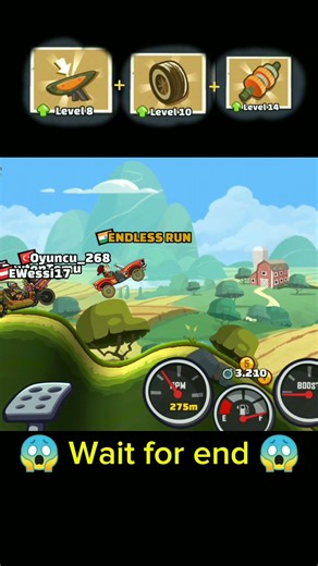 Vehicle Upgrade Gone Crazy 🤯 | Hill Climb #shorts #hcr2