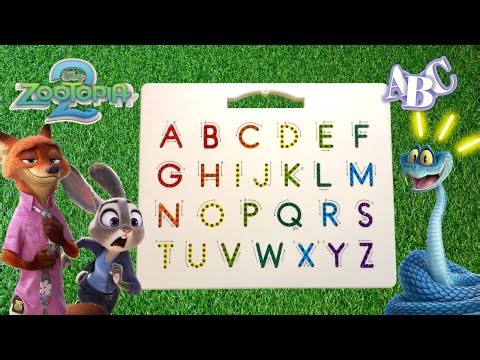 ANIMALS in ZOOTOPIA 2 from A to Z - Learn to write ABC with MAGNATAB