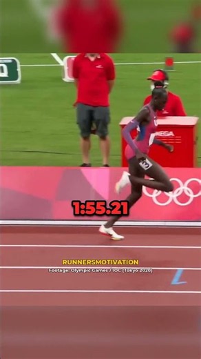 19 years old in the Olympic 800m final