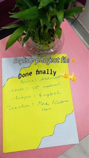 Class 12 English Project File ✨ | CBSE Board | Aesthetic Handwritten Project 📚💫