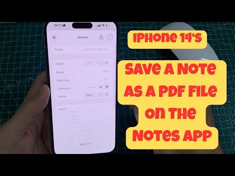 iPhone 14/14 Pro Max: How to Save A Note As A PDF File On The Notes App