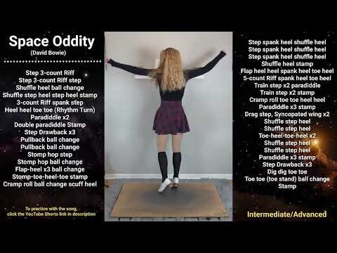 TAP DANCE TUTORIAL - SPACE ODDITY (David Bowie) - Intermediate/Advanced Choreography