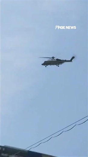 WATCH: Trump flies over New York New Jersey Stadium ahead of the FIFA World Cup final #shorts