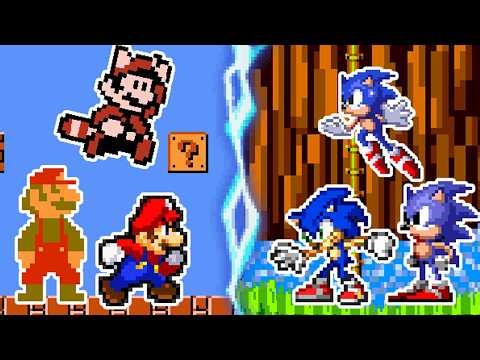 Super Mario VS Sonic the Hedgehog