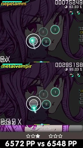 DUEL SHOW nepelomm vs metalvampir - osu! tournament [Map 2] #osu #replay #osugame #stream