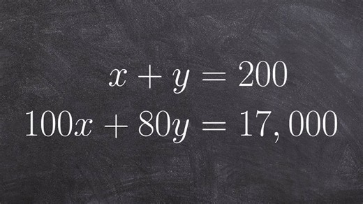 How to use a system of equations to solve a word problem