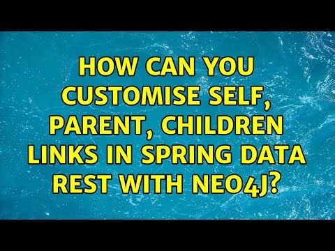 How can you customise self, parent, children links in spring data rest with neo4j?