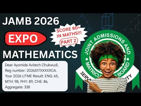 JAMB 2026 Expo Questions And Answers | Type B | Score 90+ in Maths