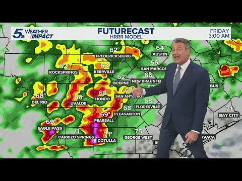 Good chance for thunderstorms Thursday night and overnight into Friday | KENS 5 Weather Impact Forec