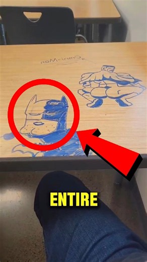 The Principal Saw His Desk…😱🖍️#shorts
