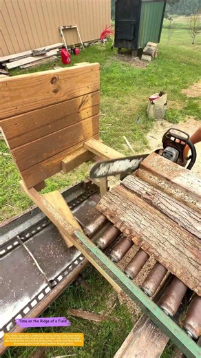 Log to Firewood: How a Chainsaw and Roller Sled Turn Timber into Fuel