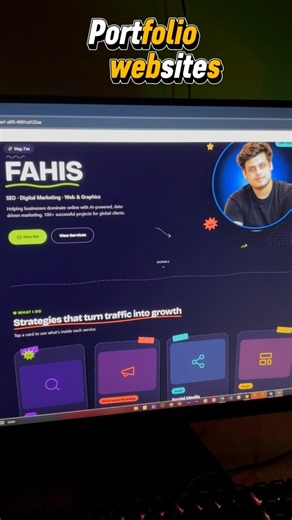 Build a Modern 3D Developer Portfolio Website using HTML, CSS & JavaScript