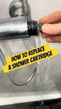How to replace a shower cartridge, easy repair 👌 #plumbing #plumber #diy