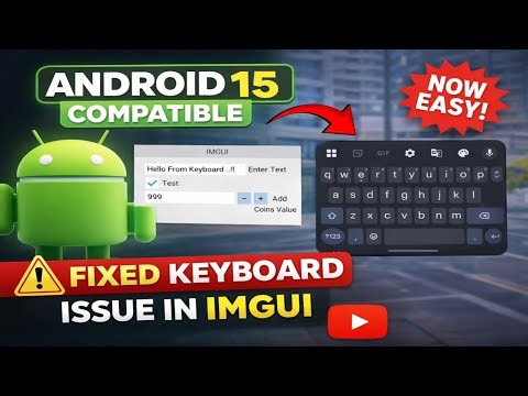 IMGUI with Keyboard Support Source Code for Modders 🔥 ⌨️ | Fixed Keyboard issue in IMGUI.
