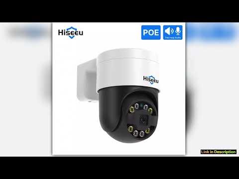 Hiseeu 5MP 4K 8MP POE PTZ IP Camera ONVIF Outdoor Video Surveillance CCTV Cameras for Xmeye NVR Two