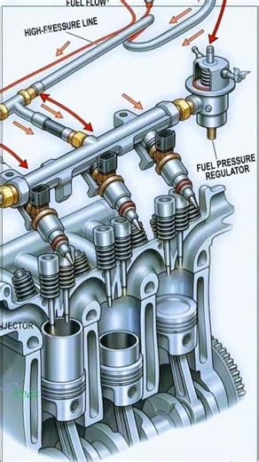 How a Fuel Injection System Actually Works #Engineering #CarMechanics #HowItWorks #FuelInjection