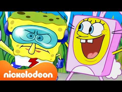 Bob Esponja | Los Mejores Disfraces de Bob Esponja 🥸 | 30 Minutos | Nickelodeon en Español