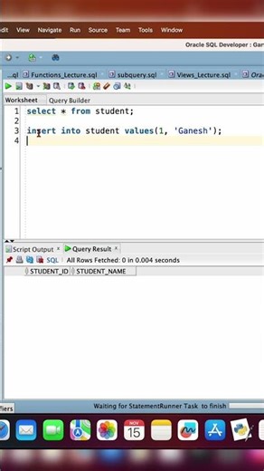 How to INSERT Values into a table in SQL #oracle #oracledatabase #coding