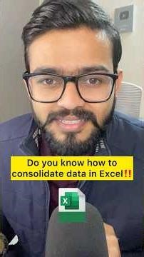 How to Consolidate data in Excel‼️Excel Amazing Trick #excel #exceltips #shorts