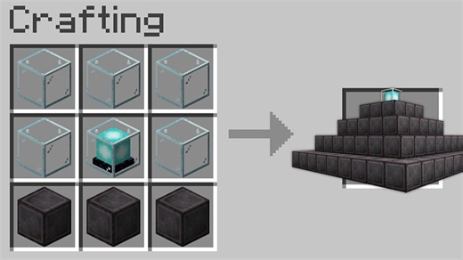 I crafted a FULL NETHERITE BEACON in Minecraft Hardcore...