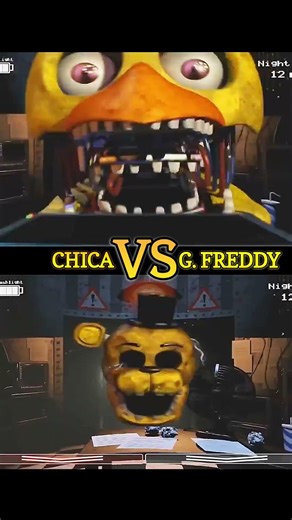 G. FREDDY vs CHICA 🔥 #fnaf #scary