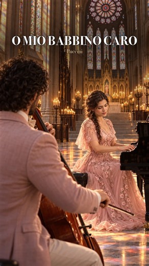 Puccini's Lilting Melody Flows On – Soft Cello & Piano 🌙 #Shorts