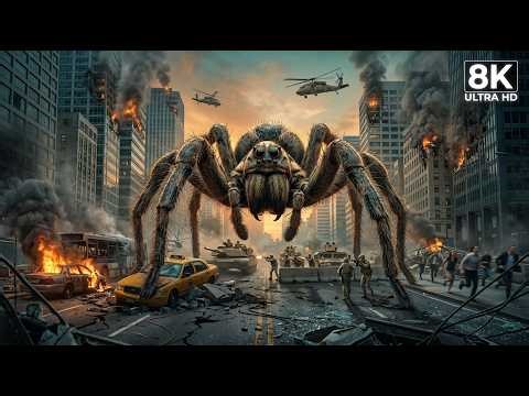 Giant Spider Attack 😱 | Army vs Monster (8K Ultra HD)